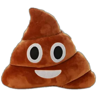 💩 2cf6be2d Emoji, Caca, Divertido, Mono, Almohada, Juguete telegram sticker