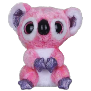 🤨 38e5d1cc koala, peluche, juguete, animal, rosa, brillante, lindo, animal de peluche telegram sticker