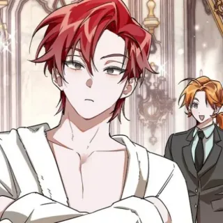 🗡 8c9a9a53 อนิเมะ, ผมสีแดง, มังงะ, ตัวละคร, ภาพประกอบ telegram sticker