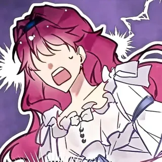 💭 861a9a13 动漫, 漫画, 卡通, 尖叫, 生气, 角色 telegram sticker