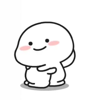 ☁ 206b6f28 süß, Blob, Cartoon, fröhlich, einfach telegram sticker