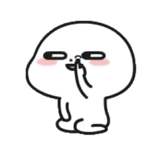 ☁ 27976468 Cartoon, Figur, Mittelfinger, Beleidigend, Geste, Sticker telegram sticker