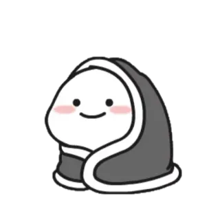 ☁ 294d6ddd niedlich, Figur, Decke, kawaii telegram sticker