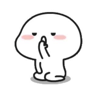 ☁ 2d736759 Cartoon, Figur, Stinkefinger, Beleidigend, Unfreundlich telegram sticker