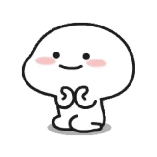 ☁ 57dbba36 süß, Blob, einfach, Cartoon, fröhlich, Aufkleber telegram sticker