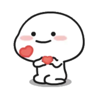 ☁ 7bab3b52 Cartoon, Liebe, Herz, Süß, Emoji telegram sticker