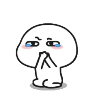 ☁ a3c65669 Emoji, Weinend, Traurig, Cartoon, Süß telegram sticker