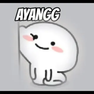 ❤️ de416262 AYANGG cute, cartoon, character, kawaii, adorable telegram sticker