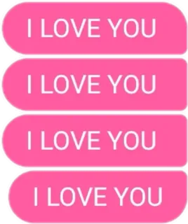 🌟 5e21248e I LOVE YOU 愛, ハート, ピンク, バレンタイン, ロマンチック, メッセージ telegram sticker