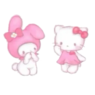 💞 6f09defa Hello Kitty 漫画, かわいい, カワイイ, ハローキティ, マイメロディ, サンリオ telegram sticker