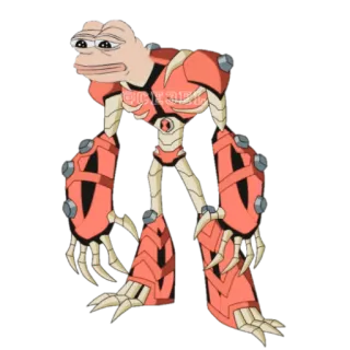 🐸 fde6d014 Pepe the Frog ペペ, ミーム, アニメ, ハイブリッド, ベン10 telegram sticker