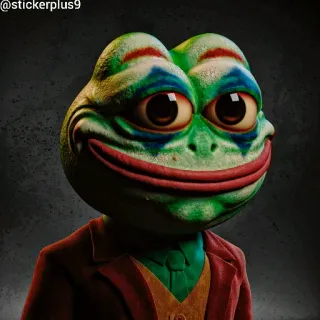 🐸 5250b41b pepe, ếch, joker, chú hề, hài hước, meme, internet telegram sticker