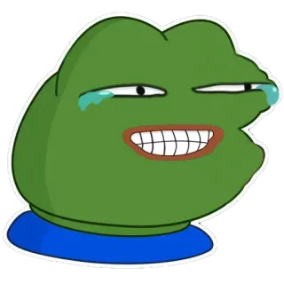 😂 e020512a Pepe the Frog 밈, 개구리, 페페, 인터넷 밈 telegram sticker