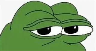 🐸 8d6dbf56 Pepe the Frog Pepe, Rana, Meme, Meme di internet, Rana triste, Cartone animato, Personaggio telegram sticker