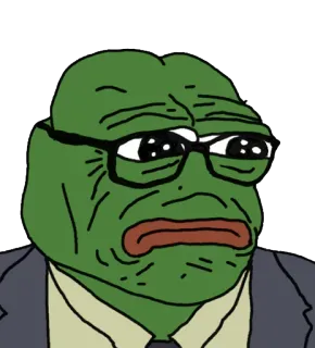 😖 10e94777 Pepe the Frog pepe, kikker, meme, internet meme, cartoon whatsapp sticker