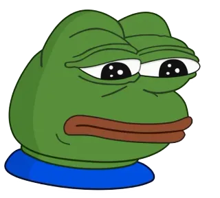 😔 b9a2ae82 Pepe the Frog Pepe de Kikker, Meme, Internet, Kikker, Trieste Kikker whatsapp sticker