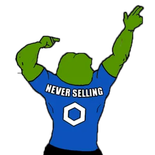 😏 218e1610 Pepe NEVER SELLING Mème, Grenouille, Dessin animé whatsapp sticker