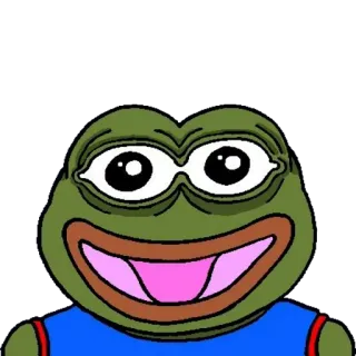 😃 77b2816d Pepe the Frog Pepe, grenouille, mème, culture web whatsapp sticker