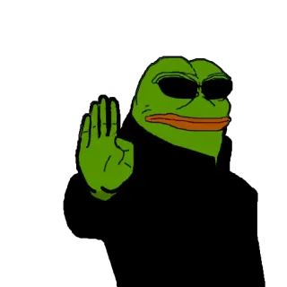 😎 a8bc40d8 Pepe the Frog pepe, grenouille, mème, internet, offensant whatsapp sticker