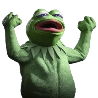 🤦‍♂ c0af6c41 Kermit the Frog кермит, лягушка, кукла, маппет, мем telegram sticker