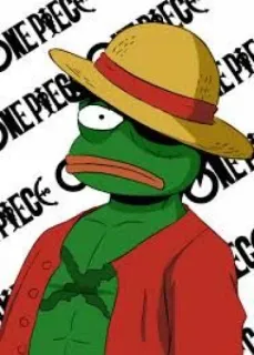 😒 0608cac8 Pepe the Frog One Piece ONE PIECE Pepe si Katak, One Piece, Anime, Meme, Luffy telegram sticker