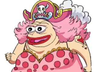 😀 dd638a42 Big Mom One Piece Anime, Manga, Bajak laut, Lucu, Meme telegram sticker