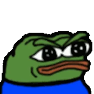 😠 6d244a5f Pepe the Frog pepe, rana, meme, meme de internet, enojado telegram sticker