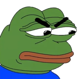 😠 14afae7b Pepe the Frog ミーム, カエル, ペペ, ネットミーム telegram sticker