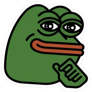 🧐 8660a4a1 Pepe the Frog ペペ, カエル, ネットミーム, ミーム telegram sticker