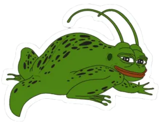 🐸 917da81c Pepe the Frog ペペザフロッグ, ミーム, ネットミーム, カエル, 漫画 telegram sticker