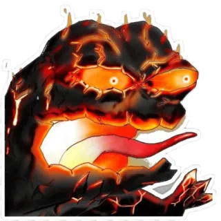 🤬 d82f1ebd Pepe the Frog ペペ, カエル, ミーム, ネットミーム, カートゥーン, 火 telegram sticker