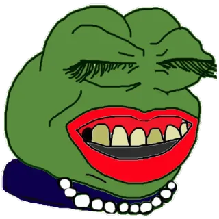 😆 ff91ec06 Pepe the Frog ペペ, カエル, ミーム, ネットミーム, キャラクター telegram sticker