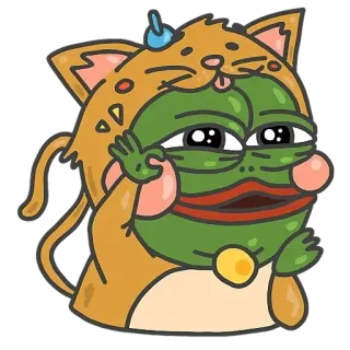 😺 4b3f5d90 Pepe the Frog meme, frog, pepe, internet culture, humor, character telegram sticker