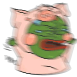 😺 891b2a15 Pepe the Frog meme, frog, Pepe, internet, expression, funny telegram sticker