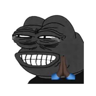 😂 f92a4238 Pepe the Frog Meme, Rana, Pepe, Meme di Internet, Mani giunte telegram sticker