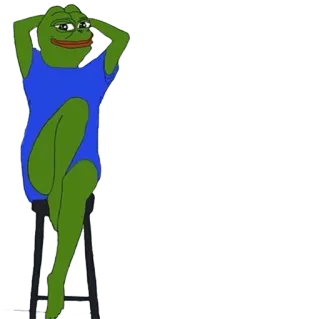👙 ba468151 Pepe the Frog Meme, Frosch, Pepe, Figur, Internet Meme telegram sticker
