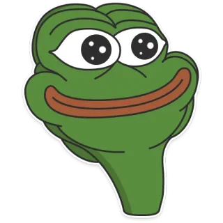 🙃 916fd926 Pepe the Frog pepe, żaba, mem, internet, kawaii whatsapp sticker