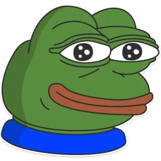 Pepe the frog @pepetopfrog telegram stickers