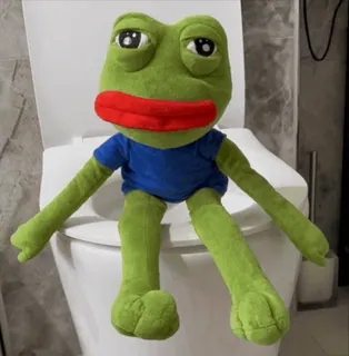 😍 7cc71775 Pepe the Frog Frosch, Plüschtier, Pepe, Internet Meme whatsapp sticker