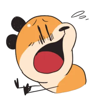 😦 0333fa5f 만화, 동물, 웃음, 표정, 행복 telegram sticker