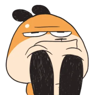 🤨 85df30f0 만화, 동물, 표정, 웃긴, 캐릭터, 귀여운 telegram sticker