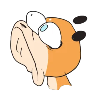 😳 cf64a561 만화, 동물, 웃긴, 밈, 표정, 바보 같은 telegram sticker