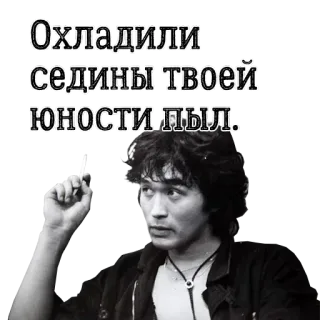 😲 0f3a5490 Охладили седины твоей юности пыл. telegram sticker