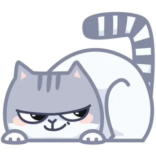 😅 d756069c kucing, hewan, imut, peliharaan, stiker telegram sticker
