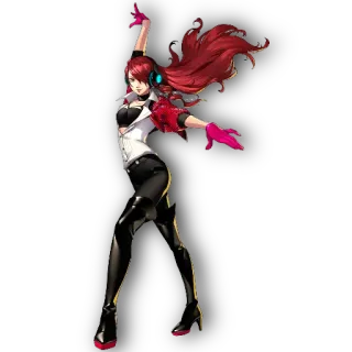 🤗 63504c1d Mitsuru Kirijo Persona 4: Dancing All Night キャラクター, ダンス, オールナイト, ビデオゲーム, 赤い髪 telegram sticker