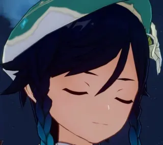 💚 39ba3be1 Venti Genshin Impact 벤티, 원신, 애니메이션, 비디오 게임, 캐릭터, 음유시인 telegram sticker