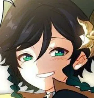 💚 45d481ad Venti Genshin Impact 애니메이션, 비디오 게임, 벤티, 원신, 귀여운, 미소 telegram sticker