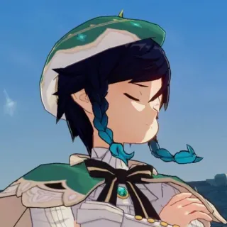 💚 edfd6164 Venti Genshin Impact 애니메이션, 게임, 벤티, 원신, 캐릭터, 귀여운 telegram sticker