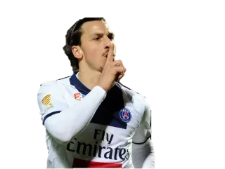 🤫 a3114b90 Zlatan Ibrahimović football, soccer, player, athlete, celebration, psg telegram sticker