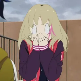 🤢 8100fac1 anime, shock, surprise, character, cartoon, girl, fear whatsapp sticker